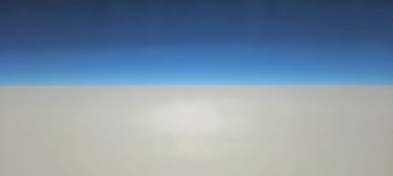 blue sky and sandy desert