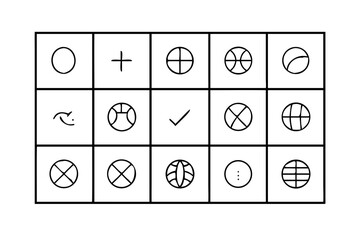 Minimalist Line Art Silhouette of a Running Cheetah Animal Wildlife vector