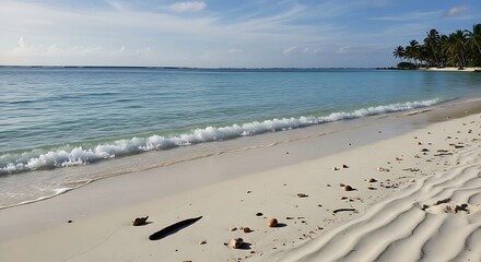 Tranquil Beach Scene.