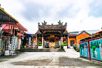 Traditional chinese temple stands majestically in penang, malaysia