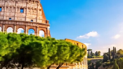 Colosseum sunrise rome - Powered by Adobe