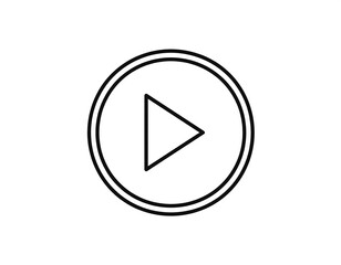 Simple play button icon