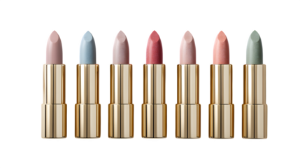 Luxury Lipstick Collection, isolated on transparent background