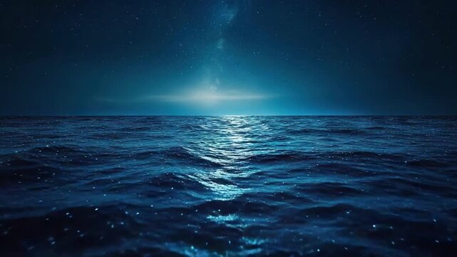 plankton glowing waves bioluminescent sea orbit in video