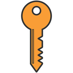 orange key icon