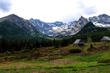Zakopane, góry, szczyty,szczyt, krajobraz, chmury, gęsia szyja, wspinaczka, widok, las, schronisko © Estera