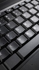 Close-up of laptop keyboard
