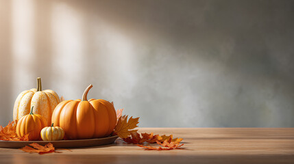 thanksgiving background with room background and food
