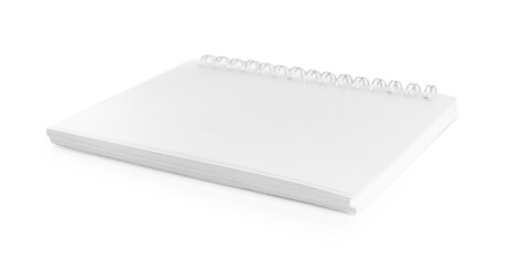 One notebook with spiral isolated on white