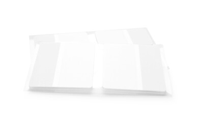 Stylish stickers isolated on white. Stationery for school