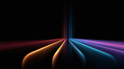 abstract colorful tech lines background