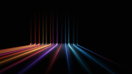 abstract colorful tech lines background