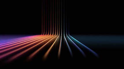 abstract colorful tech lines background