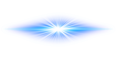 Transparent blue cyan neon glowing light rays beam with radiant shine flare shimmer line effect futuristic streak luminous energy glow abstract background