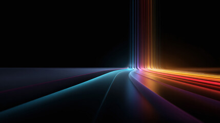 abstract colorful tech lines background