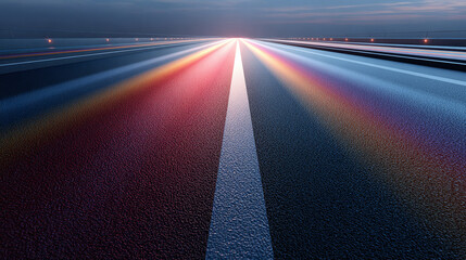 abstract background of road with colorful stripes