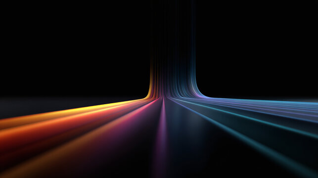abstract colorful tech lines background