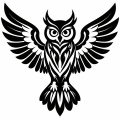 Owl Silhouette Vector Illustration