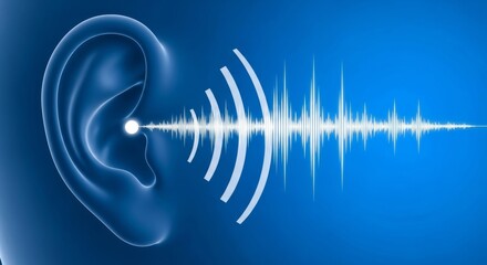 Experience the power of sound with advanced hearing technology and auditory waveforms
