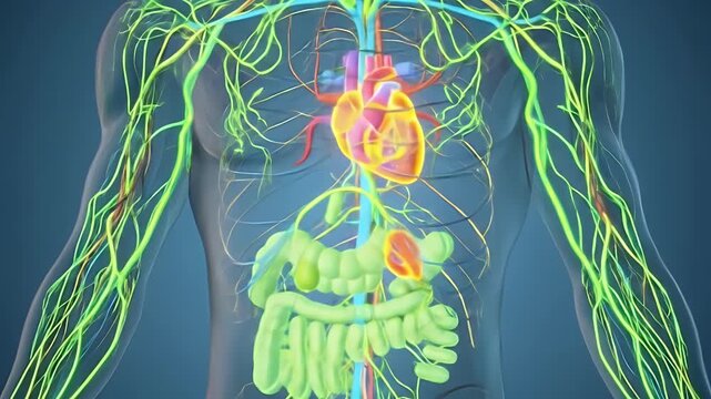 Human anatomy, lymphatic and circulatory systems