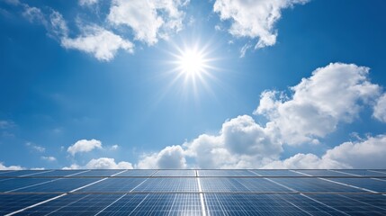 Sustainable house with solar panels reducing carbon footprint