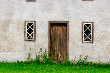 old wooden window and door Gotland