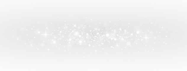 Christmas shimmer glows through bright and light atmospheres. Flare and stardust scatter across shiny sparkles and festive particles. © FlammaChe