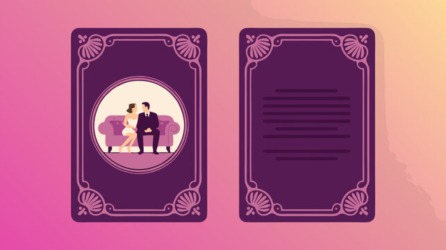 Vibrant Vector Invitation Template for an Indian Wedding Celebration, Featuring Warm Candlelight and Elegant Floral Patterns, Symbolizing the Joyful Union of a Couple - Powered by Adobe