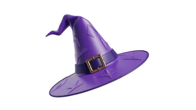 Enchanting purple witch hat perfect for Halloween projects and magical designs for festive celebrations