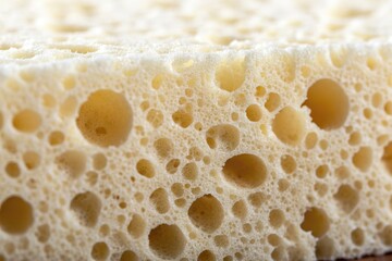 Close-up of Natural Sponge Showcasing Intricate Porous Structure and Texture