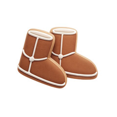 Cozy felt boots for winter decoration and holiday themes, warm accessories displayed attractively. Felt boots convey comfort and seasonal cheer, ideal for festive events or winter-themed decor.