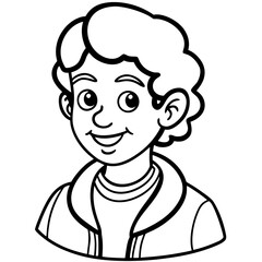 cartoon character of man