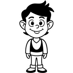 cartoon character of man