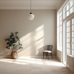 finished and painted drywall of a nice bright hosue