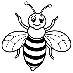 Bee cartoon character