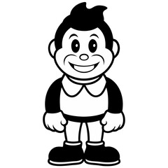 Mascot cartoon isolated on transparent background