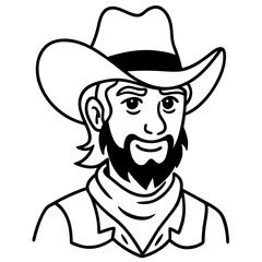 Cartoon cowboy hat