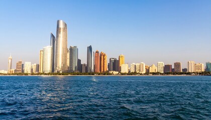 Obraz premium City skyline by the water