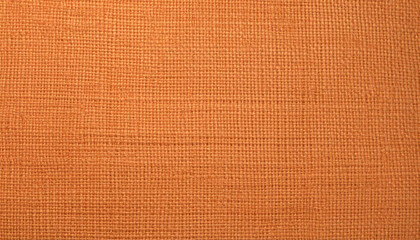 Orange Color Burlap Texture. Fabric Surface. Close up pattern.