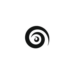 black and white spiral