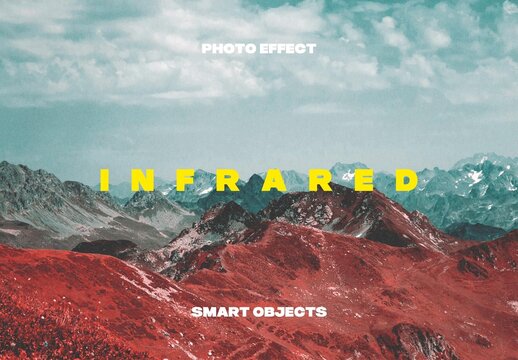 Infrared Photo Effect Mockup