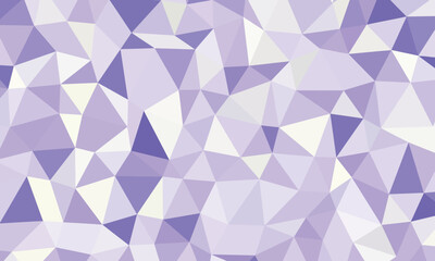 Obraz premium Geometric Low Poly Pattern With Shades of Purple and White Abstract Background