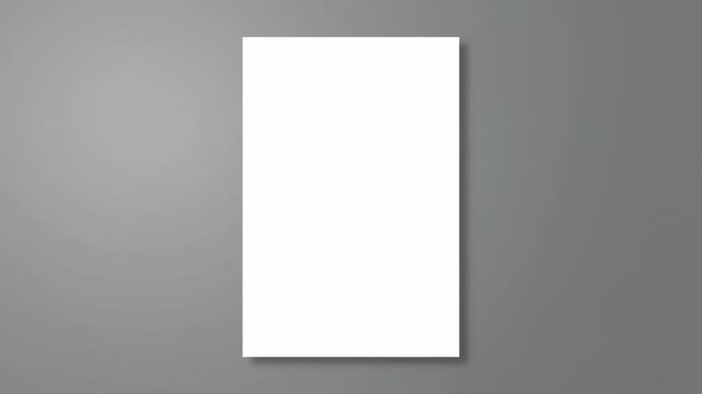 Blank Vertical Banner Mockup - A clean, vertical white banner mockup is displayed against a neutral gray background. The banner is positioned centrally, providing ample space for design placement.