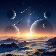 Planets and Meteors