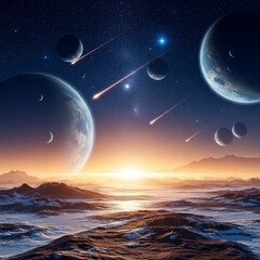 Planets and Meteors