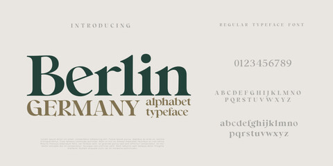 Elegant  Fashion and  Minimal  modern serif alphabet font berlin germany victorian typeface
