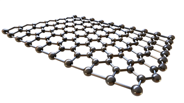 The intricate arrangement of carbon atoms forms isolated on white background, png, ai generated.