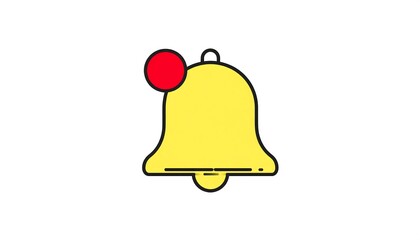 Yellow bell icon with red dot (1)