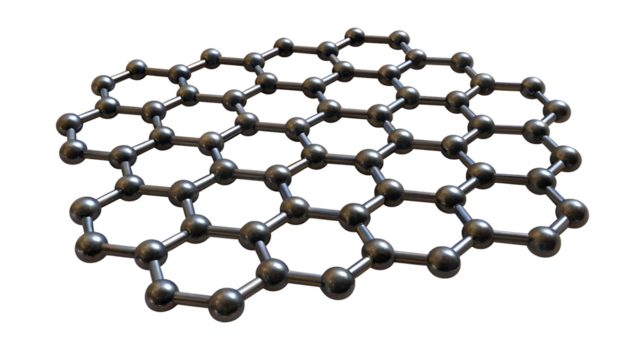 The intricate arrangement of carbon atoms forms isolated on white background, png, ai generated.