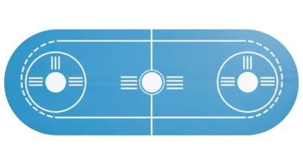 Isolated Ice Hockey Rink